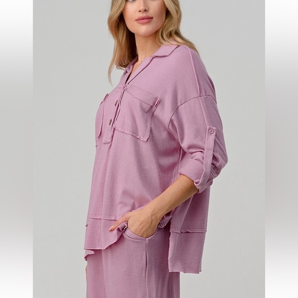 25 Rolled Up Pocket Sweater Shirts and Pants Set - Picture 4 of 5